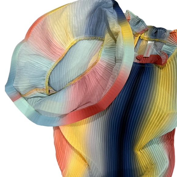 Lovesense All Talk Exaggerated Sleeve Pastel Coloured Blouse Size Small - Picture 9 of 11